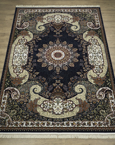 Ковер российский 25740-29733 Tabriz (PP Heatset Высокоплотный, синий)