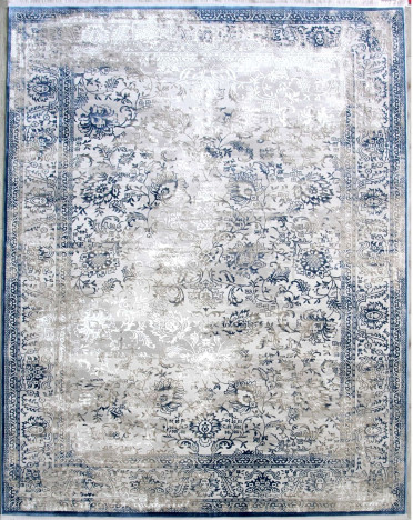 Ковер турецкий 36805C Avangard (Полиэстер хит-сет, голубой)