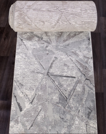 Ковер турецкий 04022G Karmen Hali (PP Heatset Высокоплотный, серый)