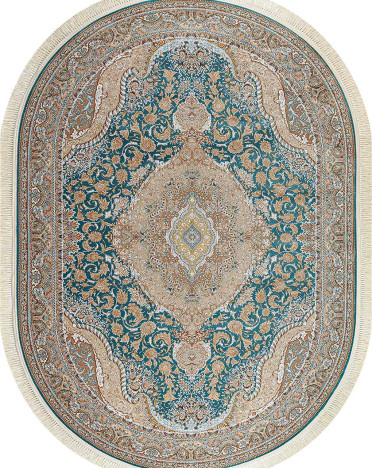 Ковер персидский G146 Mashad 1200 (Акрил, синий)