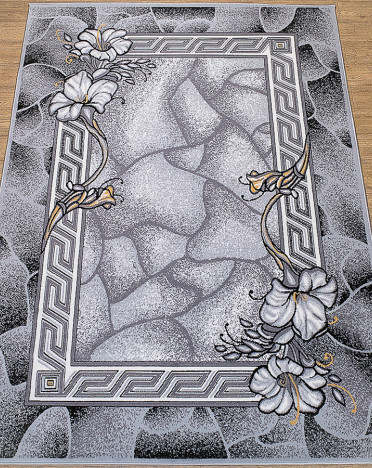 Ковер российский 15705-10766 Лайла де Люкс (Полипропилен, серый)