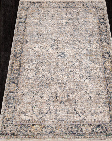 Ковер турецкий L0215C SHANTI (Полиэстер, бежевый, серый)