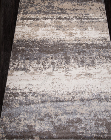 Ковер российский F047 TORNADO (Фризе, серый, коричневый)