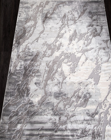 Ковер турецкий 04075G ARMINA (PP Heatset Высокоплотный, серый)