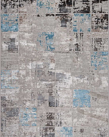 Ковер турецкий 37890A Roma (полиэстер хит сет, бежевый, серый)