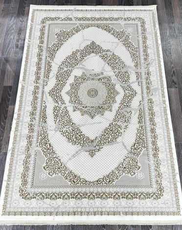 Ковер турецкий 16166-1 Gordion (Полиэстер хит-сет, бежевый, серый)