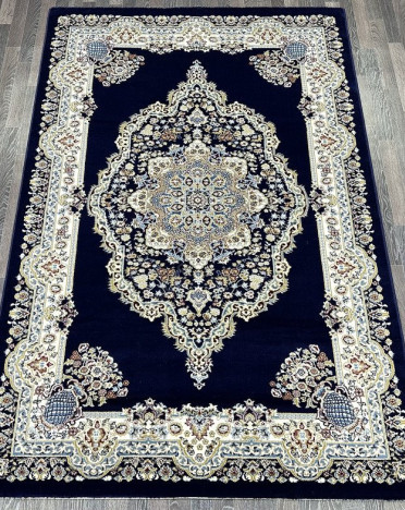 Ковер турецкий L044A Madison (PP Heatset Высокоплотный, синий)