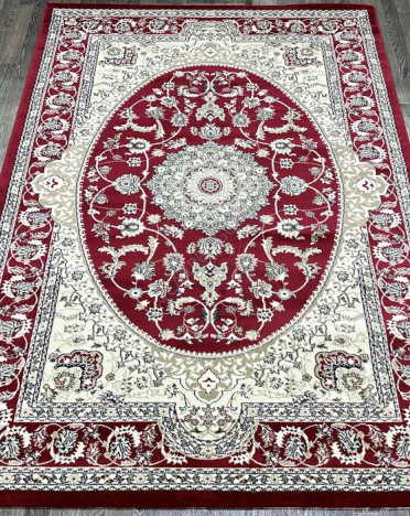 Ковер турецкий L052A Madison (PP Heatset Высокоплотный, красный)