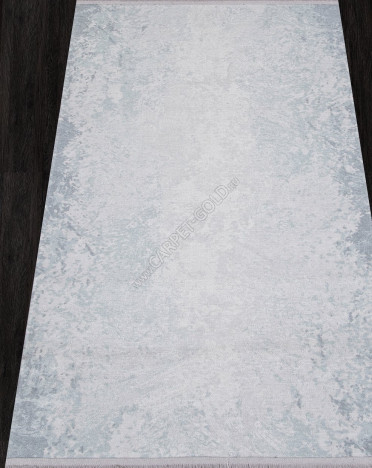 Ковер турецкий AB189B LOTUS (Полиэстер хит-сет, серый, голубой)