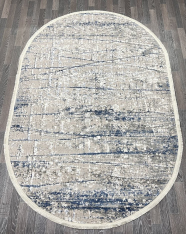 Ковер турецкий 40200A AURA (Акрил, бежевый, синий)