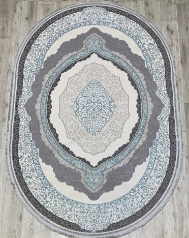 Ковер турецкий 36845A Amber (Хит-сет, серый, голубой)