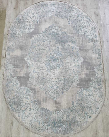 Ковер турецкий 36560A Amatis Lux (Акрил, серый, голубой)