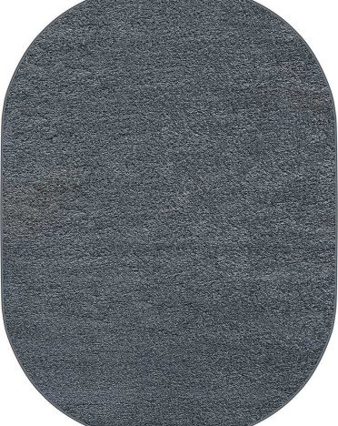 Ковер белорусский 11001 Shaggy Daire 43 Микрофибра овальный (Полипропилен, серый)
