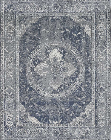 Ковер турецкий MK090 Qum (Полиэстер хит-сет, серый)