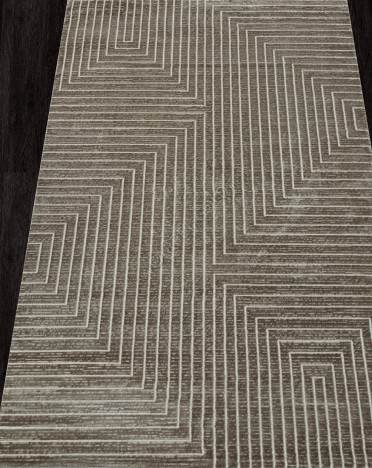 Ковер турецкий E256AL SIROCCO (PP Heatset Высокоплотный, коричневый)