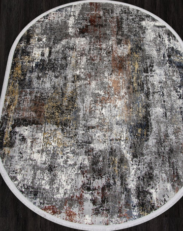 Ковер турецкий SI021M LISSABON (Полиэстер, серый, разноцветный)