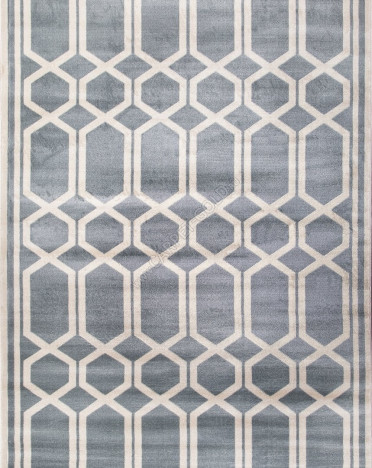 Ковер российский SV04 Valencia Delux (Хит-сет, серый, голубой)