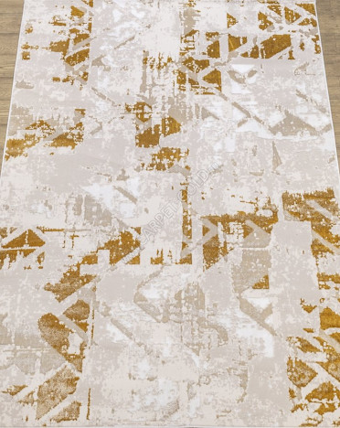 Ковер российский 20403-25562 Прима (Полиэстер, желтый, кремовый)