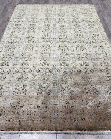 Ковер турецкий B127SA MONZA (Акрил, Эвкалиптовый шелк, бежевый, голубой)