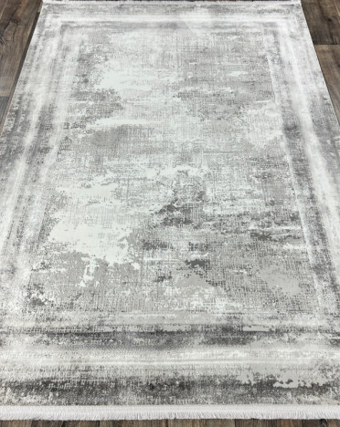 Турецкий ковер Atlantik Hali Deco 25341A (Полиэстер, серый)