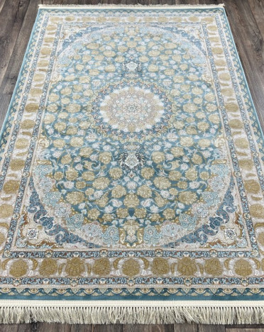 Иранский ковер Iran FARSI 1200 1200 G129 (Акрил - Полиэстер, бежевый, голубой)