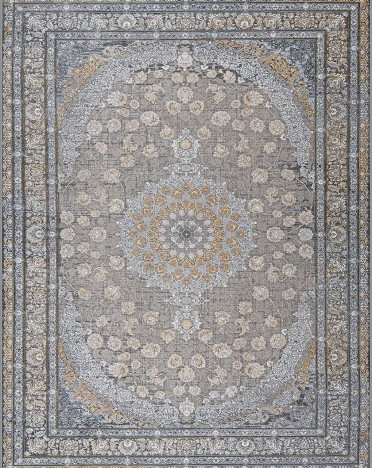 Иранский ковер Iran Mashad 1200 G291 (Акрил, серый)