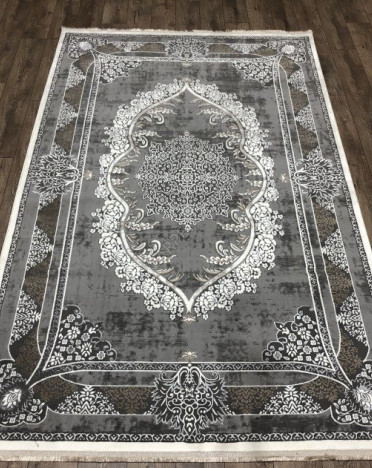 Турецкий ковер Elite Carpet OTTO 30144A (Акрил, серый)