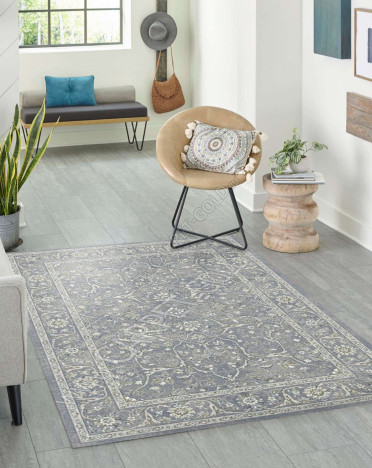 Ковер бельгийский 571459696 Da Vinchi Florence (PP Heatset Высокоплотный, серый)