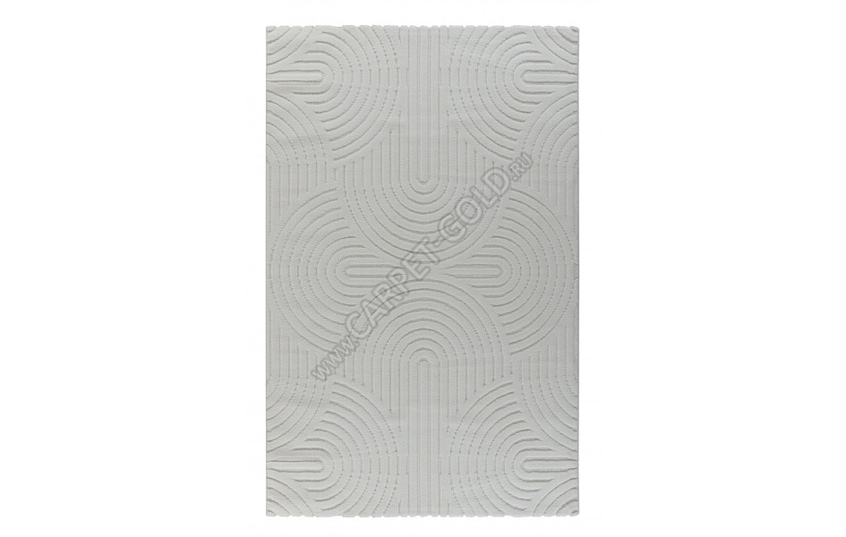 Рельефный турецкий ковер Sofia 0E419A WHITE