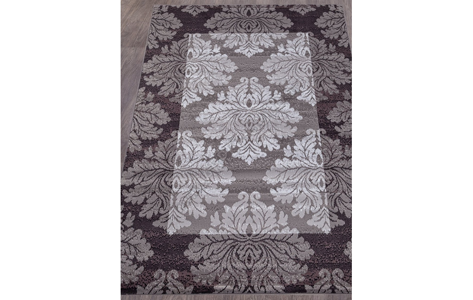 Ковер D213 - GRAY-PURPLE - Прямоугольник - коллекция SILVER