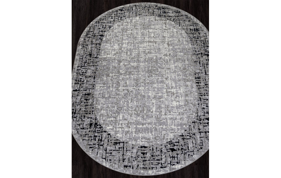 Ковер F292 - DARK GRAY - Овал - коллекция PALERMO