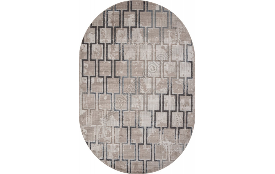 Ковер F353 - BEIGE-BLUE - Овал - коллекция SIERRA