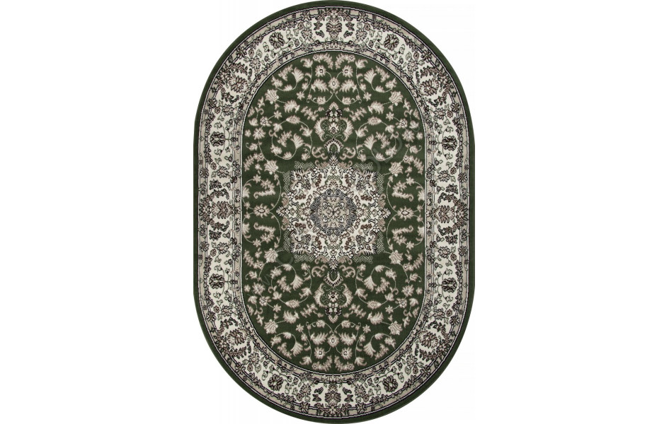 Ковер D412 - GREEN - Овал - коллекция GAVANA